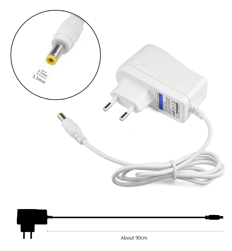 Светодиодные ленты трансформаторы переменного тока 110 V-220 V DC/DC 12V Питание US/EU Мощность адаптер светодиодный драйвер