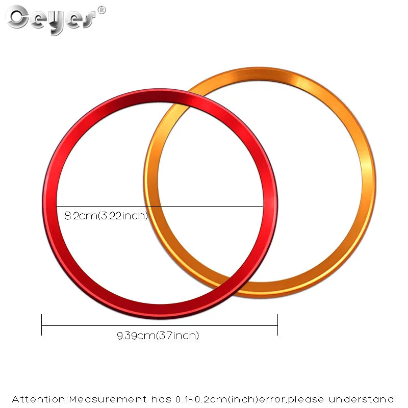 Car steering wheel decoration circle ring sticker for AUDI (4)