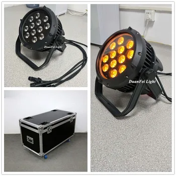 

(4pcs+flightcase) dmx led par rgbawuv 6in1 12pcs 18W par led outddoor dj stage led par 64