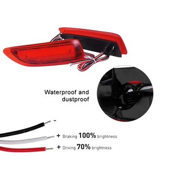 

Car Led Brake Tail Light Rear Bumper Parking Warning Light Reflector Light For Toyota Corolla Lexus 2011-2012