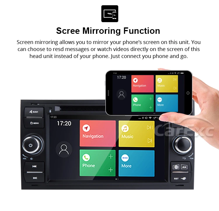 Discount Android 9.0 Octa Core Car DVD Player For FORD S-Max Kuga Fusion Transit Fiesta Focus II GPS WIFI Navigation Radi WIFI Stereo 17