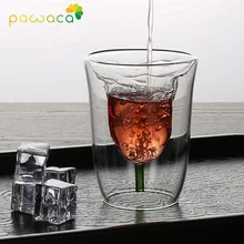 200 мл, розовый с двойными стенками розовое стекло чашки вина Виски Стекло питьевой с украшением в виде кристаллов вино, водка Кофе чашка для котейлей, пива Кружка Подарочная бутылка