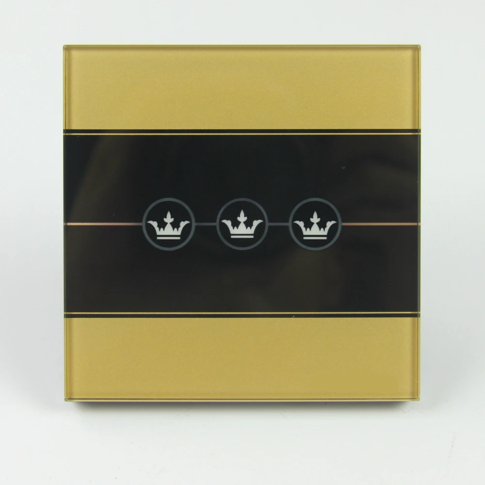 Умный дом 16А стандарт ЕС роскошный закаленное стекло панель настенный сенсорный