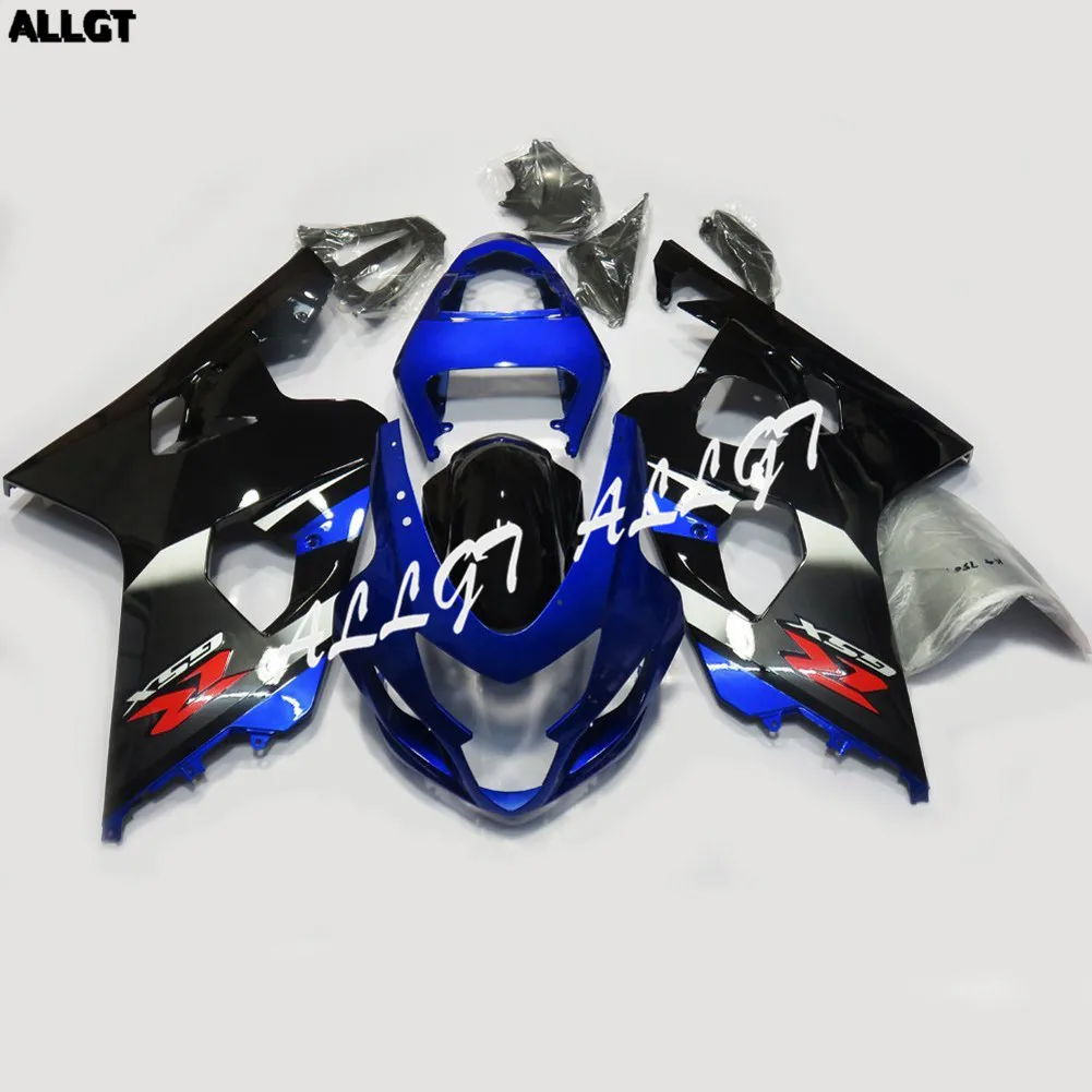 

ALLGT Blue & Black Painted Fairing Kit for SUZUKI GSX-R 600 / 750 K4 2004 - 2005 Aftermarket Bodywork Fairings