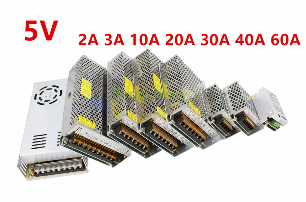 Светодиодный адаптер питания с 5 в пост. Тока 2 А 3 10 20 30 40 60 А|adapter transformer|for led stripssupply