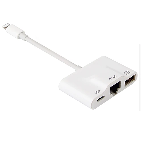 RJ45 LAN Wired Network Adapter Compact For iPhone