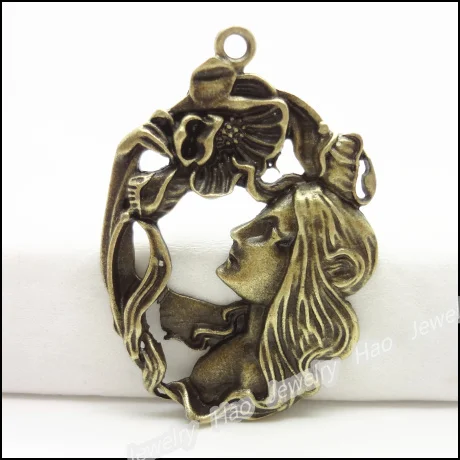 

10pcs Vintage Charms Avatar Pendant Antique bronze Fit Bracelets Necklace DIY Metal Jewelry Making