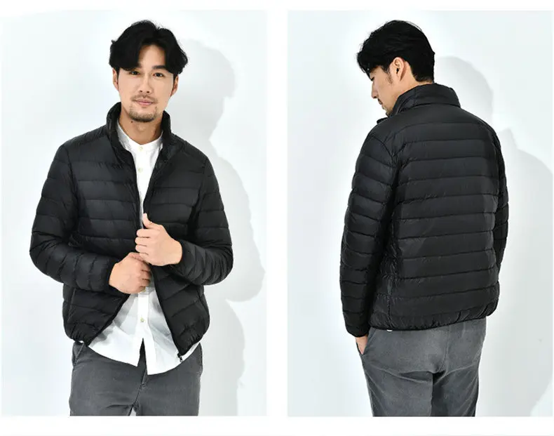 9Colors 90% white duck down jacket men winter ultralight thin male parka coat man brand clothing Muls High quality outwear MD701-13