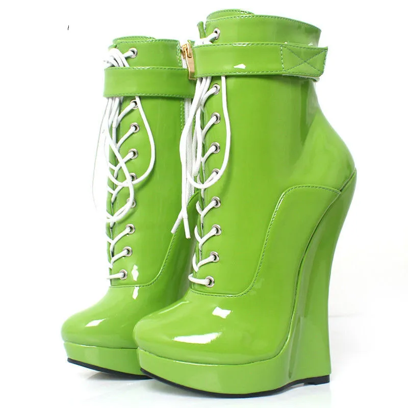 Sexy 18 Suela Alto Cuña Punky Botas Ballet A97 Cm Ultra Tobillo up Hoof Señora La Talón De Lace vScqvAxzrw