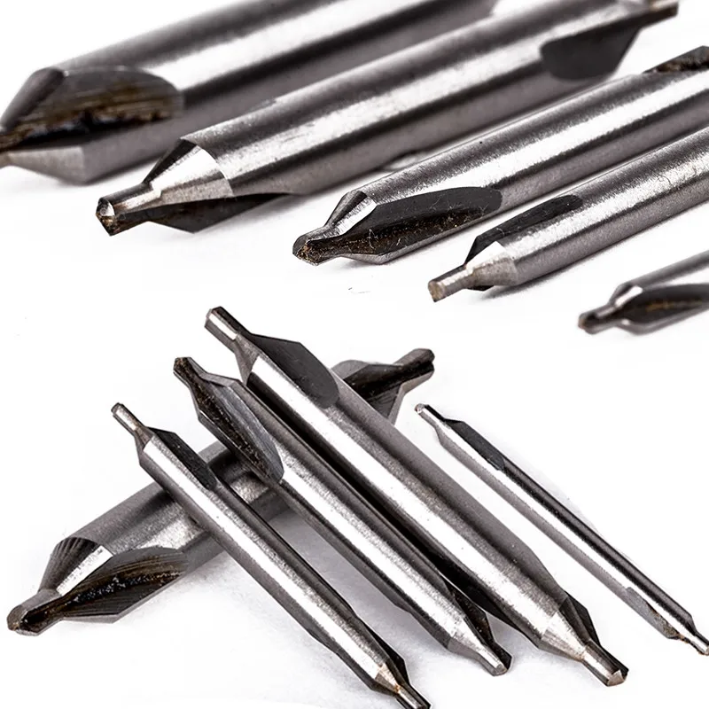 5pcs 60 Degree High Speed Steel HSS Center Spotting Drill Bits Combined