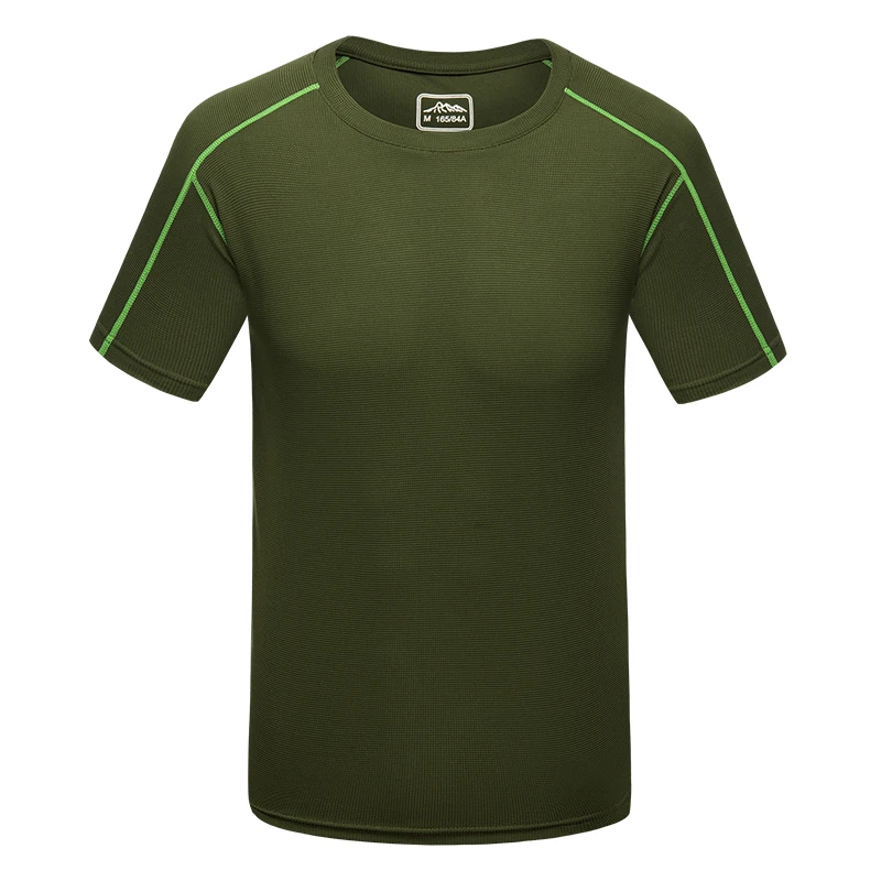 

2018 New Casual Men's Quick Dry Solid Fast Drying T Shirt for Cool Dry Compression Short Sleeve Casual Men T Shirts
