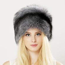 Зимняя шапка унисекс из натурального Лисьего меха, шапка-бомбер с натуральным мехом енота, Кожаная шапка с короной, Толстая теплая меховая шапка, шапка из русского меха