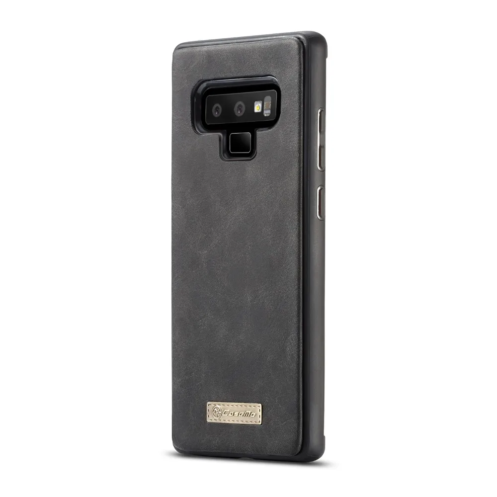 Caseme Note 9 кожаный чехол-кошелек для galaxy Note 9 с застежкой-молнией и слотами для кредитных карт задняя крышка для galaxy Note9