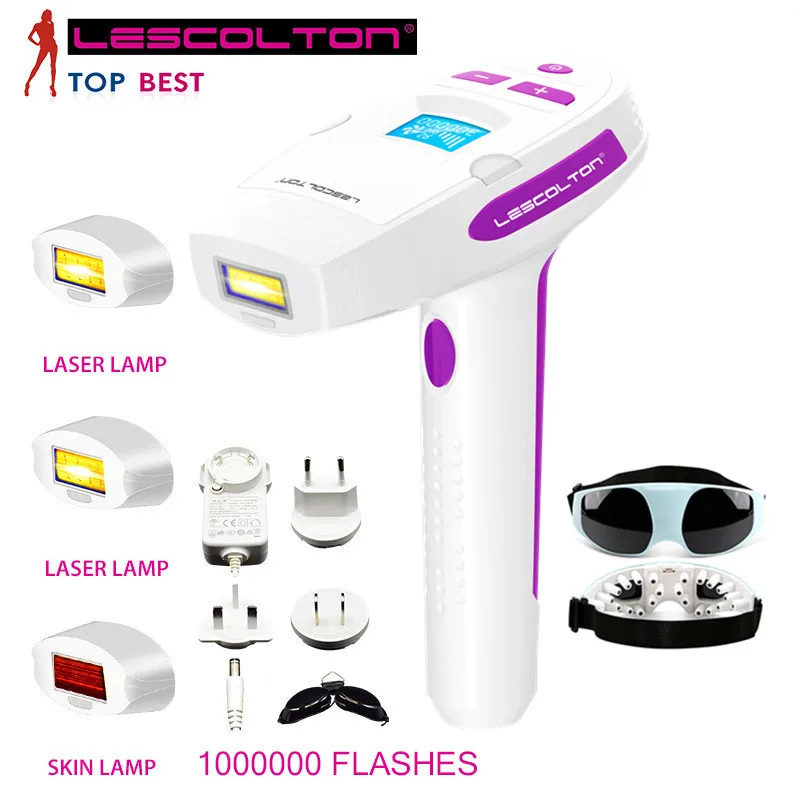 

Pro Epilator Permanent Electric Female Laser Hair Removal IPL For Whole Body 400,000 Pulses Home Use with Free Face Massager