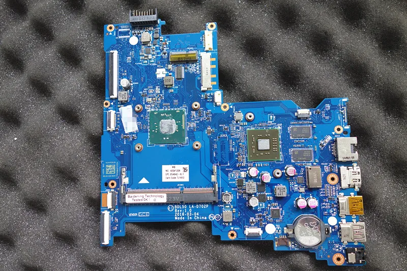 854942 601 подходит для hp 15 AY N3710 cpu LA D702P system Материнская плата полностью