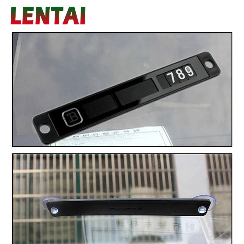 LENTAI For Jeep renegade wrangler grand cherokee Volvo xc90 s60 xc60 MG 1Set Black Car parking card with phone number Stickers | Автомобили
