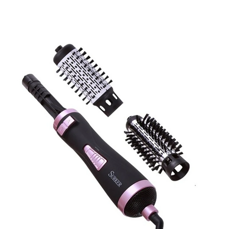 

New Styling Tools Powerful 2 in 1 Multifunctional Hair Dryer Automatic Rotating Hair Brush Roller Styler EU Plug DW-50