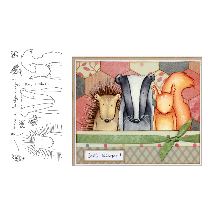 

Woodland Friends Stamps for DIY Scrapbooking/photo Album stamps Decorative Embossing DIY Cards