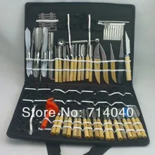 Высокое качество Pro 80 шт. набор инструментов для резьбы по овощам и фруктам, набор инструментов для резьбы по еде