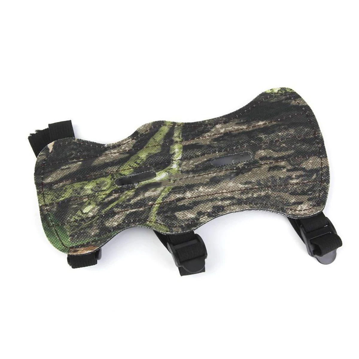 MAYITR Black/Green Camouflage Shooting Archery Arm Guard Bow Safety Protective Gear Leather 3 Straps for Hunting Outdoor New