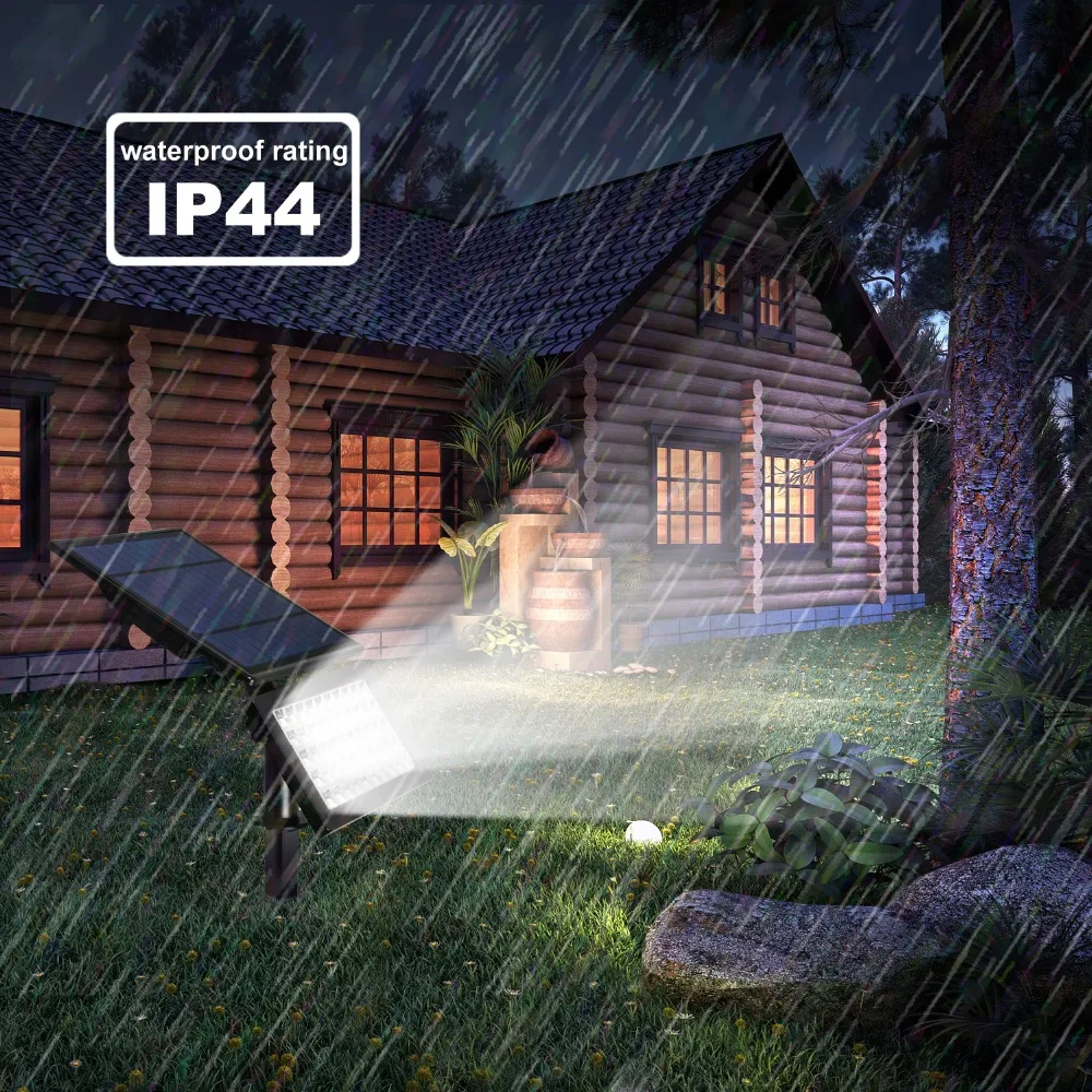 Luzes de Inundação ao ar Segurança para Jardim Pacote Livre Modos Luzes Parede Solar Ajustável Iluminação Quintal 2 50 Led 12 2 pacote luzes de inundação ao ar