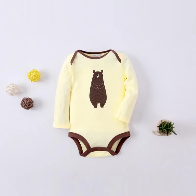 Newborn Baby Boy Clothes 0 3 months Long Sleeve Baby Bodysuit High