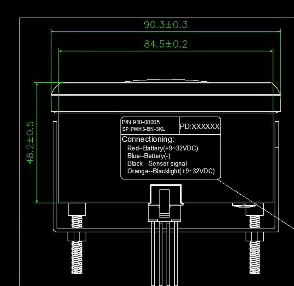 Samdo 16 V 10Bar 85 мм 7 Подсветка 6 в 1 gps Спидометр Тахометр Температура воды датчик уровня топлива масла Давление датчик IP68