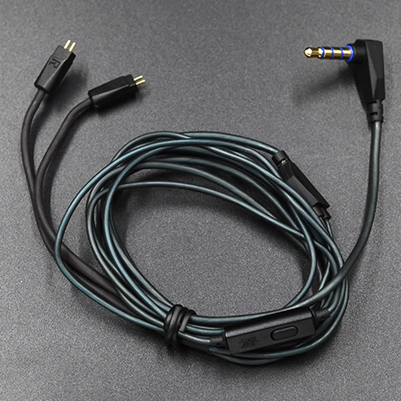 

Original KZ ZS3/ZS5/ZS6 Dedicated earphone Cable 0.75mm 2Pin Replaement wire AUX jack Upgrade Cable For KZ ZS3/ZS5/ZS6 Headphone