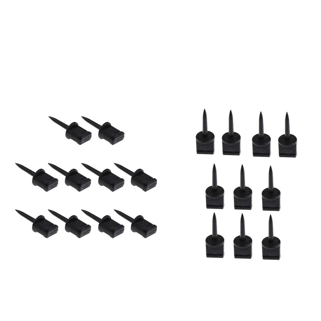 20pcs Hunting Archery Target Pins Nail Supplies Target Face Pins Accessories 5.5cm Black