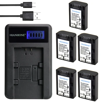 

5PCS 2100mAh NP-FH50 NP-FH30 NP FH50 Battery+LCD Charger For Sony HX1 A290 HX100 CX520E A330 CX100E A230 CX500E A390 HC9E SR11E