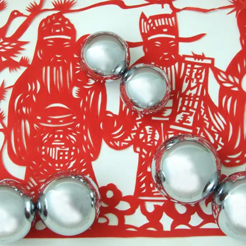 Бесплатная доставка. Полированные baoding железные шарики 50 мм 45 40 35 колокольчики