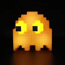 Pac-man pixel wars красочные Меняющие цвет огни pac-man ghost огни вечерние музыкальные настольные лампы