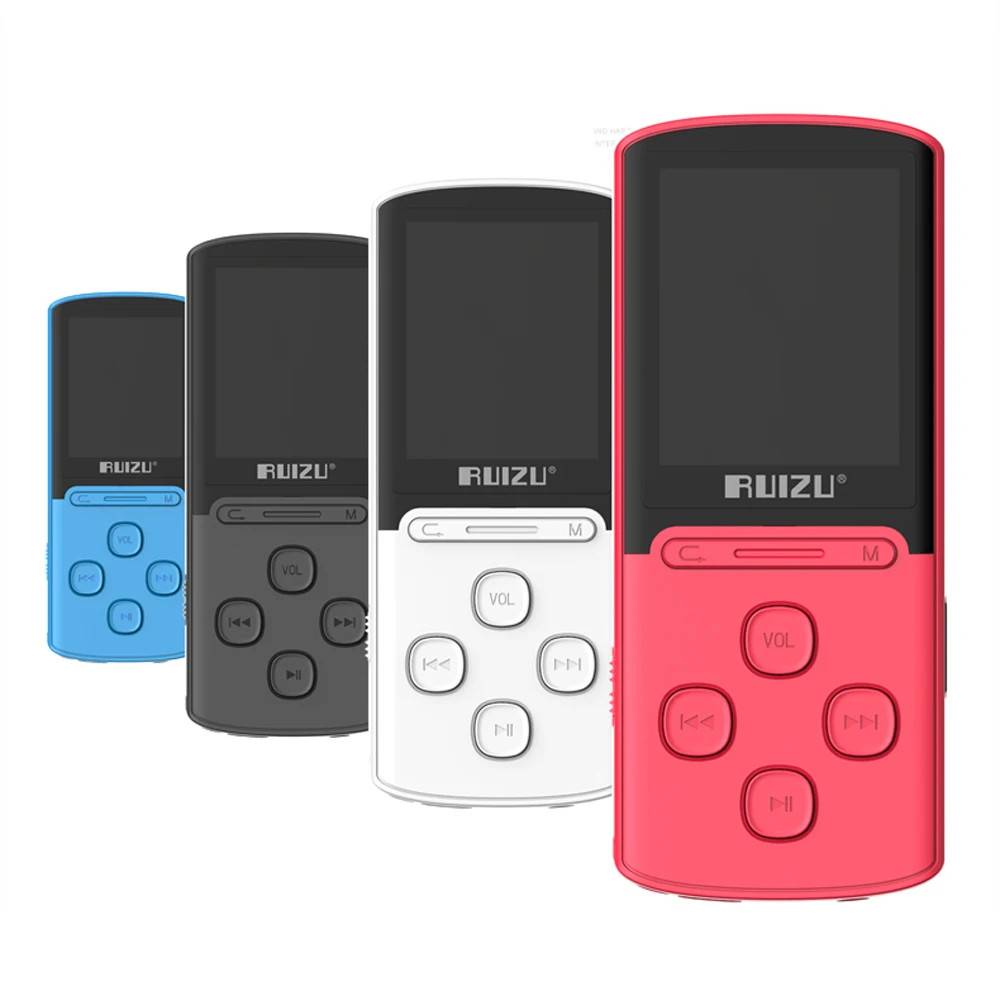 MP3 плеер RUIZU X11, 1,8 дюймов, 8G, высокое качество, без потерь, звукозапись, FM радио, спортивный, 64 ГБ, Micro SD карта