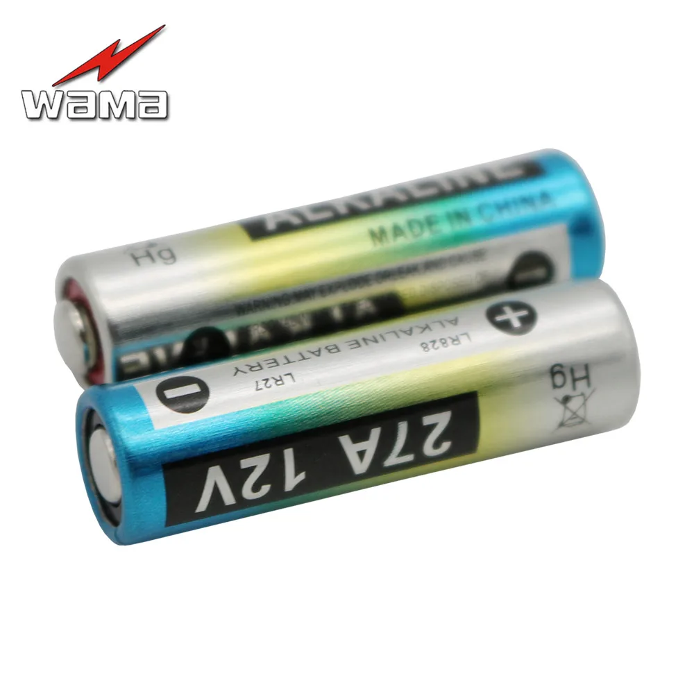 Первичные сухие батареи Wama 27A 12 В 50x A27 27AE 27MN щелочные электронные автомобильные