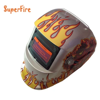 

Quality Solar Auto Darkening Mig Tig Arc superfire welding helmet mask hood, DC electric welding hat helmets goggles CE