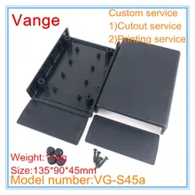 2 шт./лот хороший материал пластиковый чехол IP54 ABS пластик diy корпус для устройство pcb проект коробка 135*90*45 мм