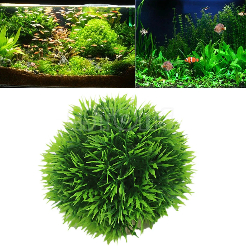 Aquarium Landscape Ornament Aquatic Water Grass Mini Leaf