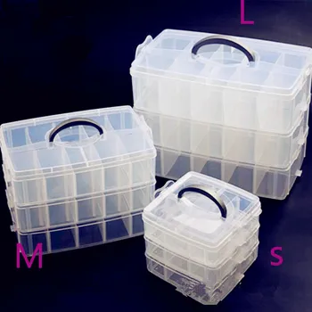 

Multi -layer transparent storage boxes toys block packing boxes car model logo plastic storage boxes