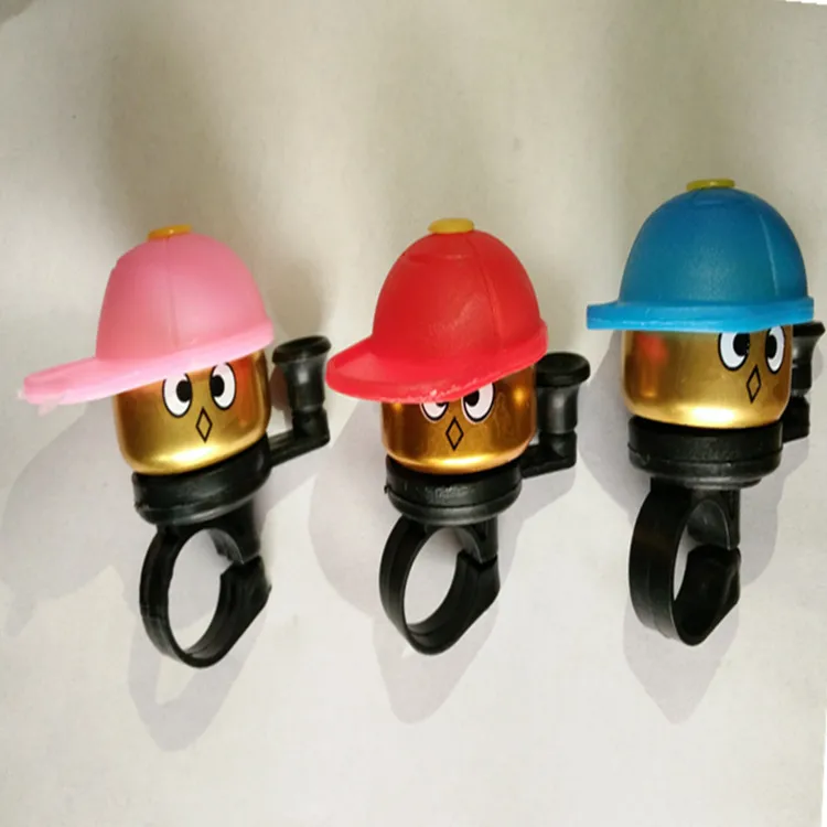 

1PC Kids Bicycle Bell Cute Caps Bike Cycling Bell Kawaii Mini Small Boy Ordinary Ring Bells Bicycle Cup Horn Accessories