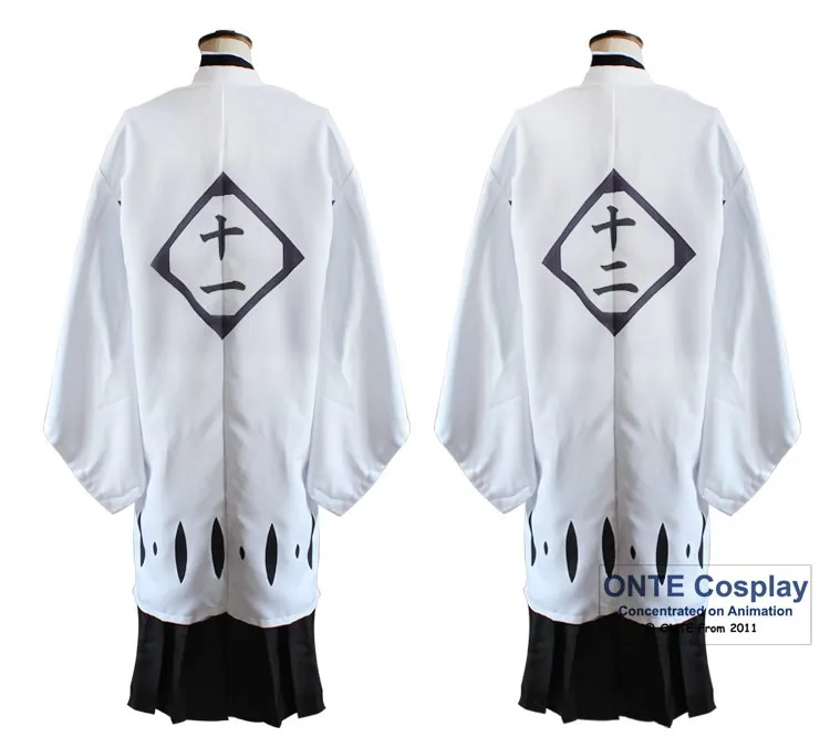 Cosplay&Ware [7]Anime Bleach Cosplay Costumes Capes 1st To 11th 12th 13th Division Captains Cloaks With Sleeve Coat Halloween -Cosplay&Ware anime Shop