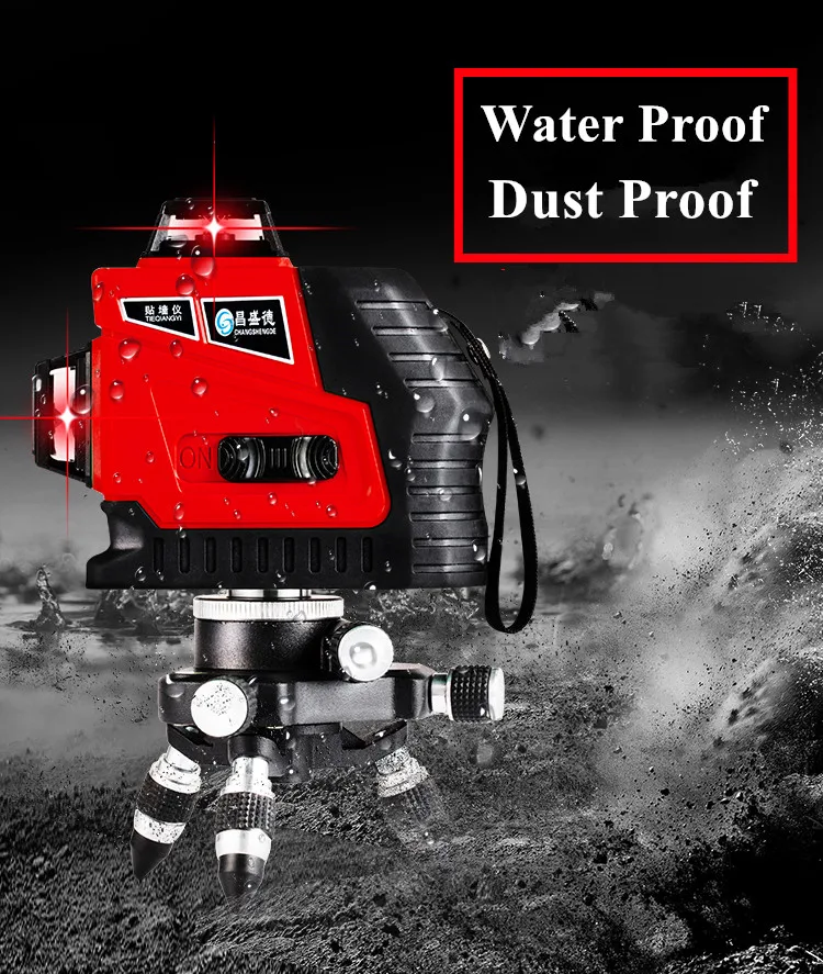 2018 New 12Lines 3D Laser Level Self-Leveling 360 Horizontal And Vertical Cross Super Powerful Red Laser Beam Line