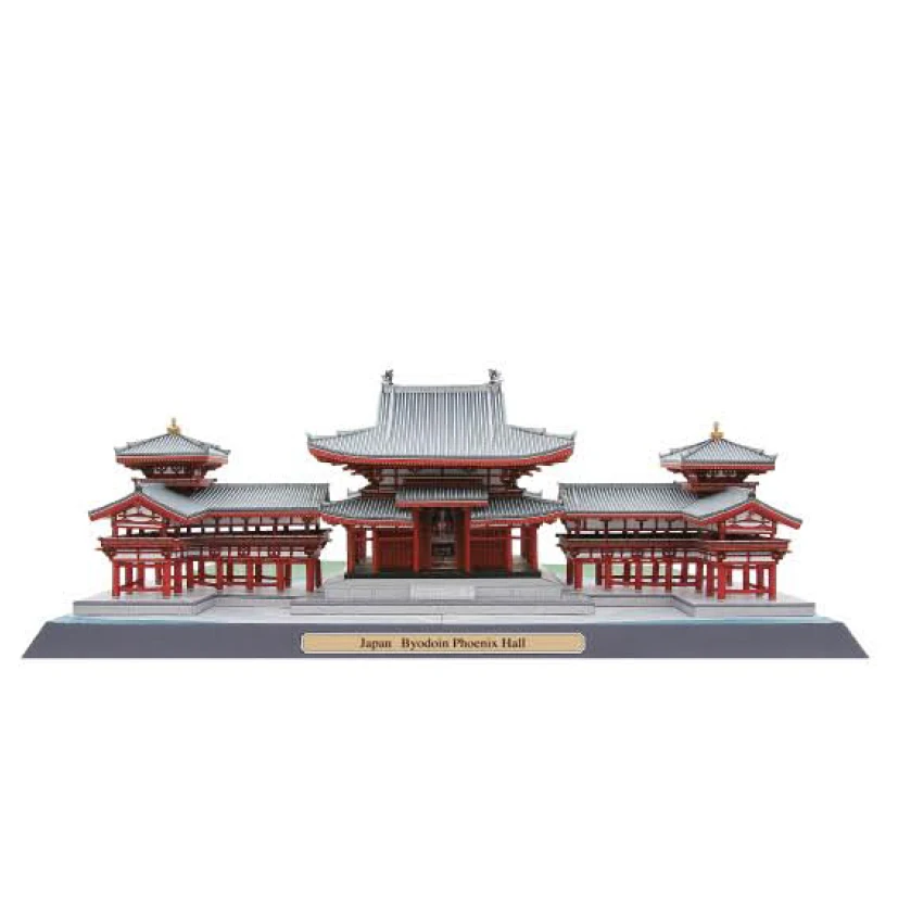 Byodoin Феникс зал, Япония Ремесло Бумажная модель архитектура 3D DIY образования игрушки ручной работы для взрослых игра-головоломка