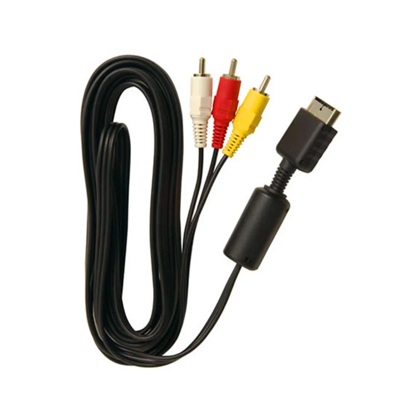 Новый 2 0 м RCA ТВ кабель AV ведущий звук видео для Sony Playstation 3 PS2 PS3 XR649|Кабели передачи