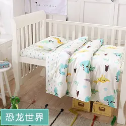 С начинкой! Детские постельные принадлежности набор Детская кроватка наборы для ухода за кожей новорожденных постельное белье детская