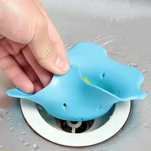 2PCS/LOT Practical Silicone Drain Bath Hair Catcher Sewer Drains Floor Filter Net Trap Sink Strainer Kitchen Accessories | Обустройство