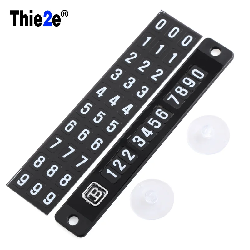 

Temporary Parking Card Luminous Phone Number Card Plate For Ford Focus 2 3 1 Fiesta Mondeo Tuga Toyota Corolla rav4 Accessories