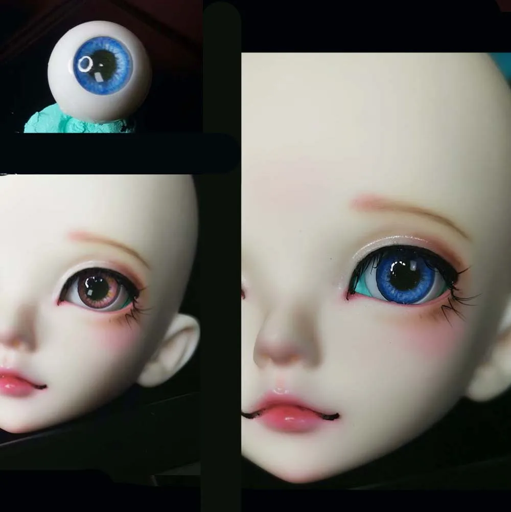 Кукла Bjd с глазами синего и красного цвета 1/4 1/3 /6 1/8 BJD/SD аксессуары для sd msd 10 мм 12 14