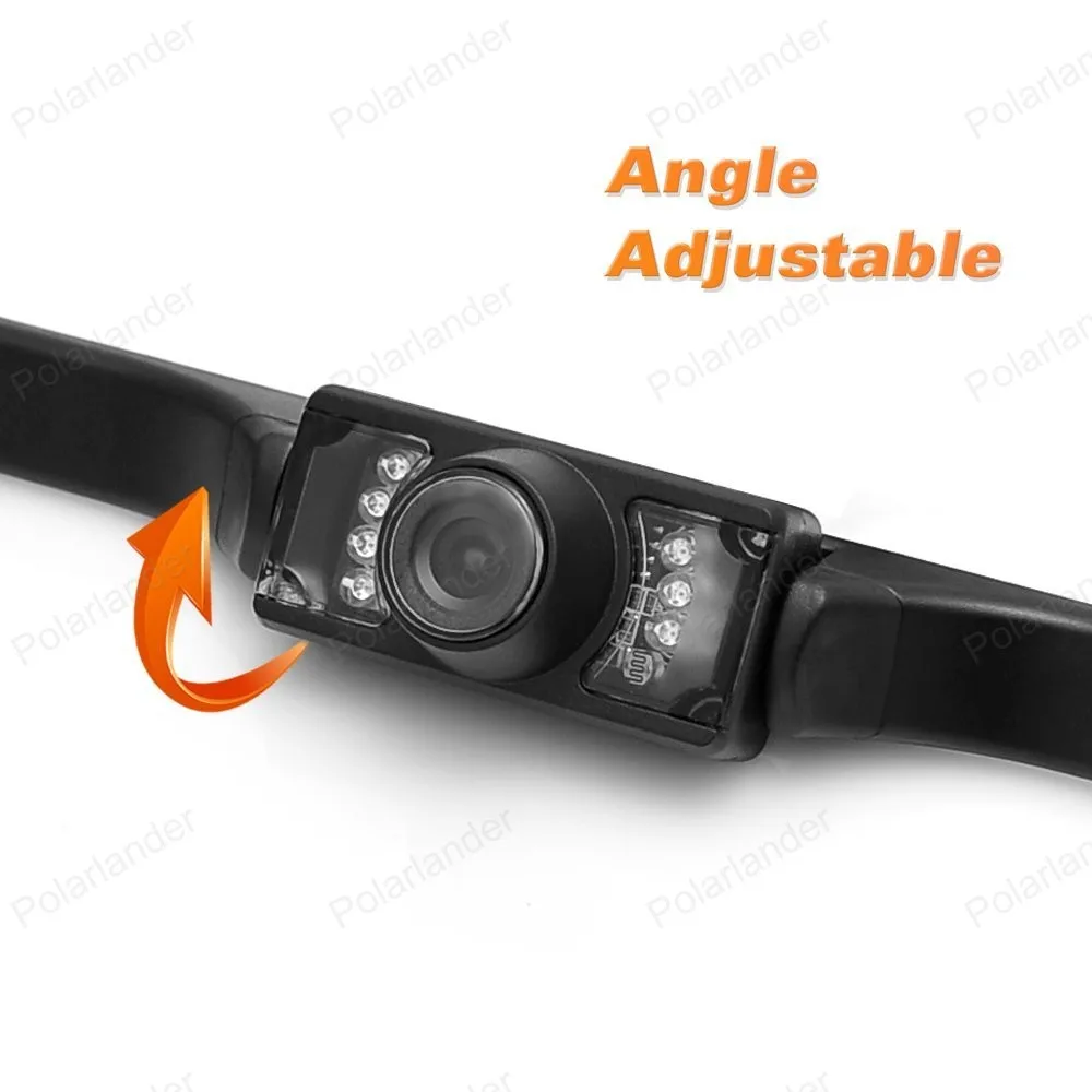 7 дюймов TFT Bluetooth Беспроводной зеркало автомобиля Мониторы MP5 + 7 LED Ночное Видение заднего вида Обратный Камера для шины грузовик