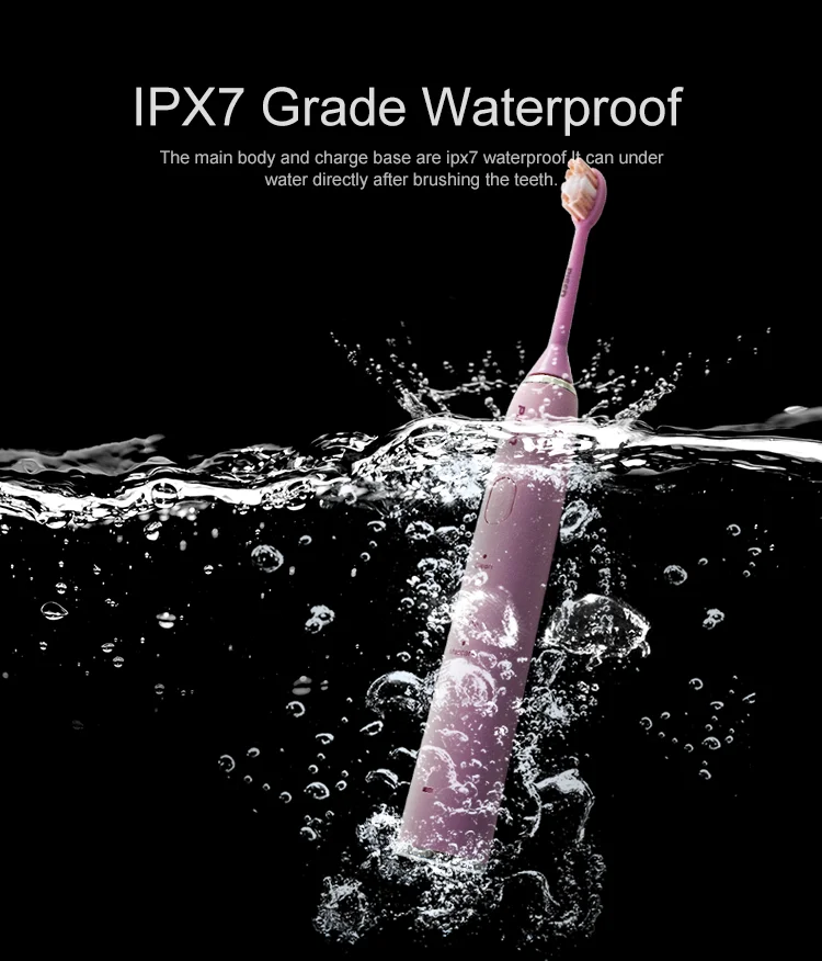 PISEN зубная щетка usb зарядка электрическая зубная щетка Sonicare IPX7buy Водонепроницаемая Мягкая 1 получить 1 бесплатно для влюбленных