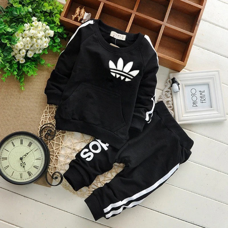 Brand Baby Boy Clothing Suits Autumn Casual Baby Girl Clothes Sets Spring Kids Set Children Suit Sweatshirts+Sports pants